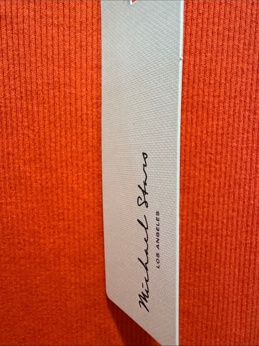Michael Stars Hayes Persimmon Ribbed Tank - Picture 2 of 11